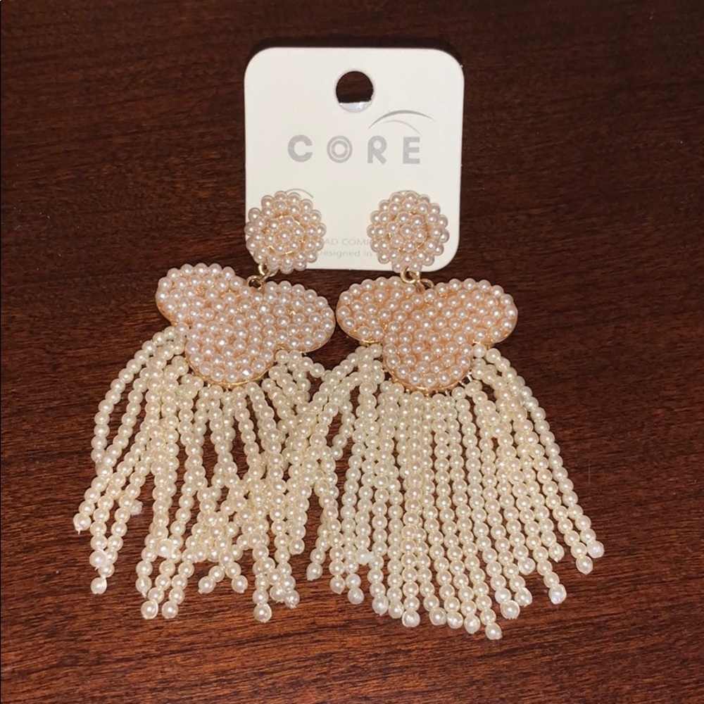Pearl statement earrings